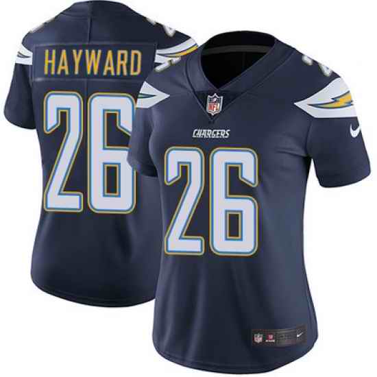 Nike Chargers #26 Casey Hayward Navy Blue Team Color Womens Stitched NFL Vapor Untouchable Limited Jersey